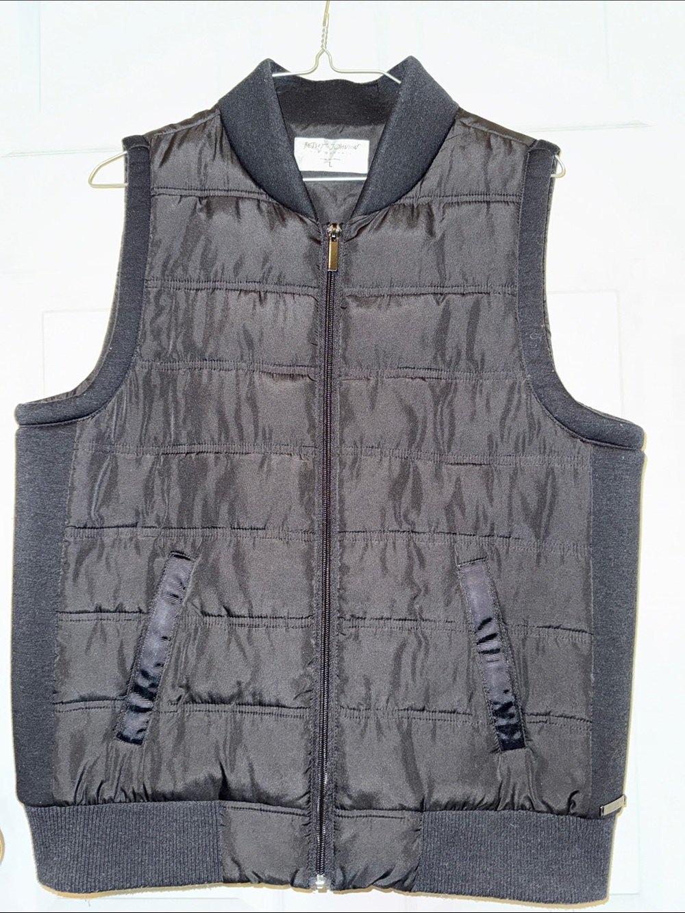 Betsey Johnson Black Quilted puffer ‎ Vest